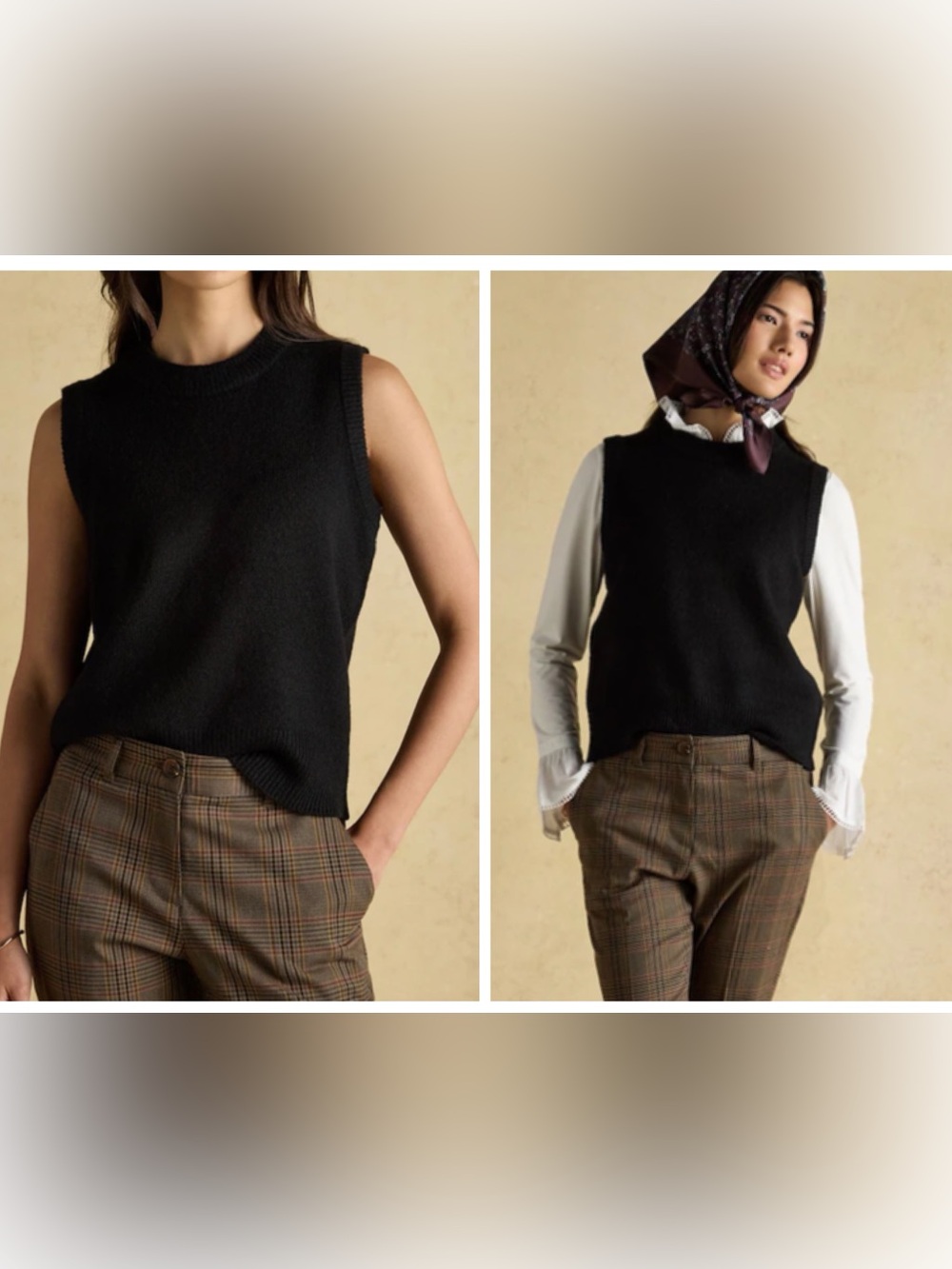 Theory NWT Black Soft Cashmere Sleeveless Sweater Top